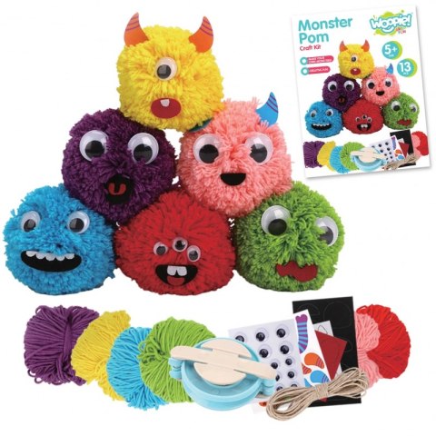 WOOPIE ART&FUN Zestaw Kreatywny Zrób Potworka Monster Pom MONSTER