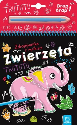 Zwierzęta zdrapywanka z rysikiem 31734 AKSJOMAT
