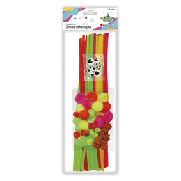 ND39_490525 DRUT DEKOR POMPON OCZY NEON KPL80SZT PBH TITANUM