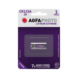 BAT0411 Bateria AgfaPhoto CR123 1szt./blist. AGFA