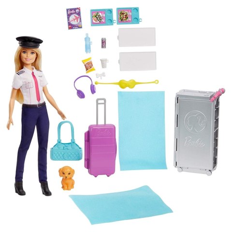 Barbie samolot + lalka pilot GJB33 /1