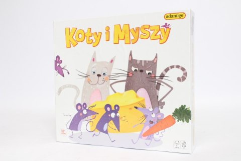 Koty i myszy - gra planszowa 07721 ADAMIGO
