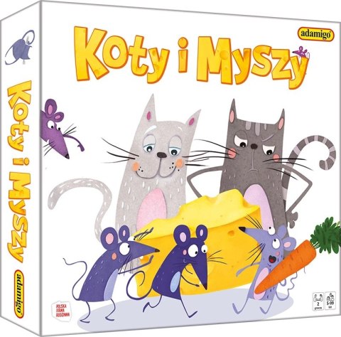 Koty i myszy - gra planszowa 07721 ADAMIGO