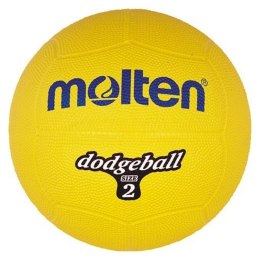 ND05_P9009 DB2-Y Piłka gumowa Molten Dodgeball DB2-Y r. 2 żółta Molten