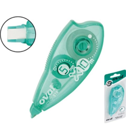ND39_250280 KOREKTOR W TASMIE 5MMX10MB OVAL CT-GN 510 B/C OVAL