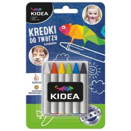 ND39_369105 KREDKI DO TWARZY 6KOL DERF KIDEA B/C DERFORM
