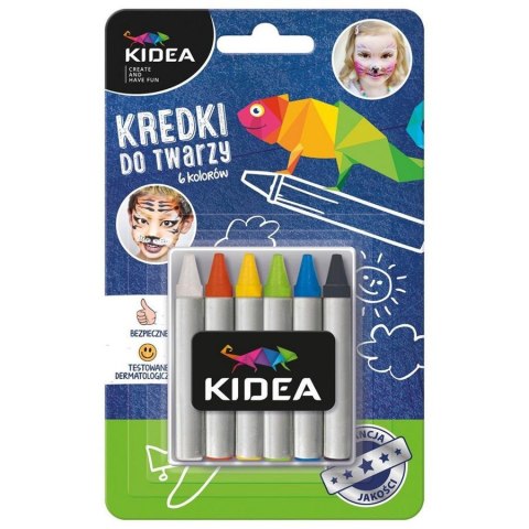 ND39_369105 KREDKI DO TWARZY 6KOL DERF KIDEA B/C DERFORM