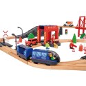 Tooky Toy Drewniana Kolejka Staż Pożarna Ambulans 70 el. TOOKY