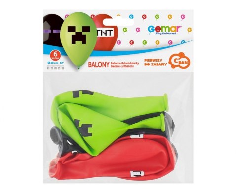 ND39_448465 BALON DEKOR KLOCKI GO PBH OP6SZT GEMAR