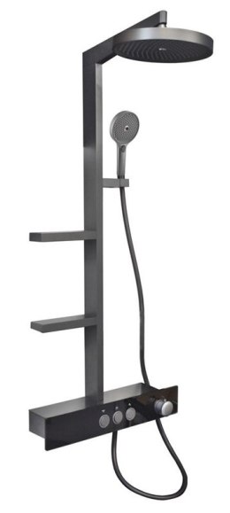 SHOWER SET DOMOLETTI METAL GREY
