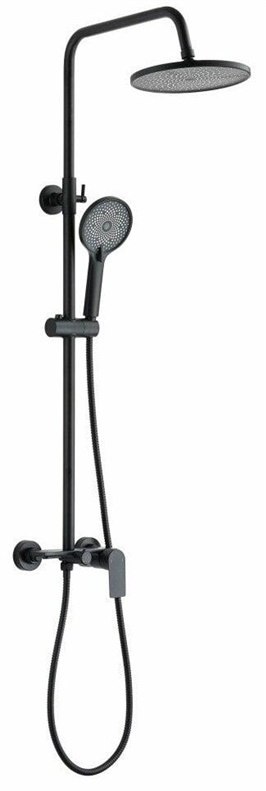 SHOWER SET RIKIA WITH MIXER BLACK