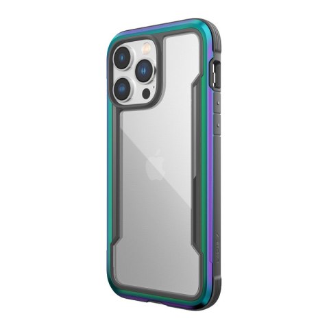 ND38_494106 X-Doria Raptic Shield - Etui aluminiowe iPhone 14 Pro Max (Drop-Tested 3m) (Iridescent) SHIELD