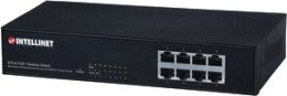 INTELLINET Switch 8x RJ45 10/100 PoE+ 140W, metal, desktop 560764