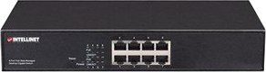 INTELLINET Switch 8x RJ45 10/100 PoE+ 140W, metal, desktop 560764