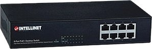 INTELLINET Switch 8x RJ45 10/100 PoE+ 140W, metal, desktop 560764