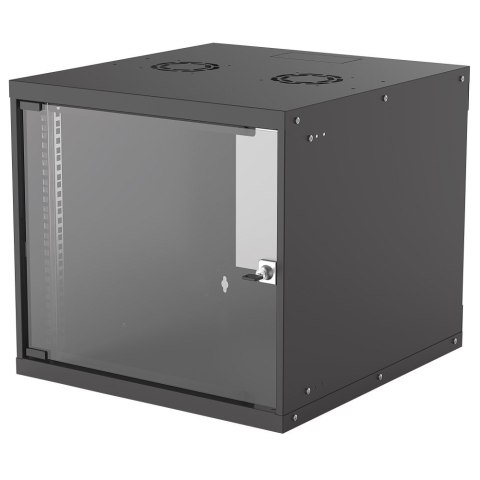 INTELLINET Szafa wisząca Rack 19" 9U 540/560 czarna, do złożenia 714808