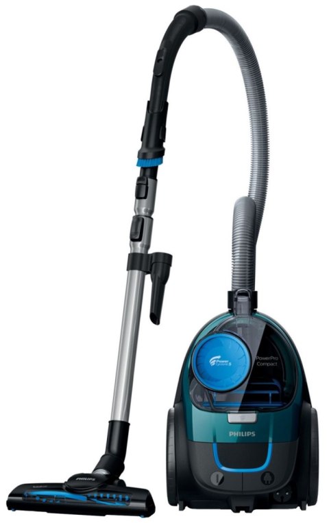 Odkurzacz bezworkowy PHILIPS PowerPro Compact FC9334/09 (900W /Czarno-zielony )