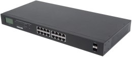 MANHATTAN Switch giga 16P 16POE ataf sfp 561259