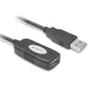 TECHLY Kabel USB 2.0 przedłużacz aktywny USB-A na USB-A M/F 10 m IUSB-REP10TY