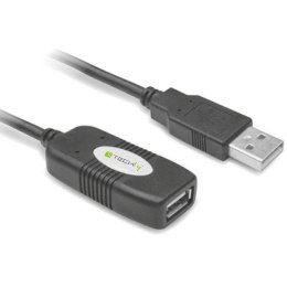 TECHLY Kabel USB 2.0 przedłużacz aktywny USB-A na USB-A M/F 10 m IUSB-REP10TY