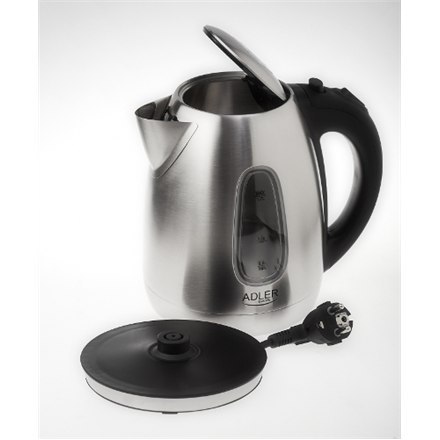 Adler Sp. z o.o. Czajnik Adler AD 1223 | Standard | 2200 W | 1.7 L | Stal nierdzewna | Obracana podstawa 360° | Gwarancja 24 m-ce