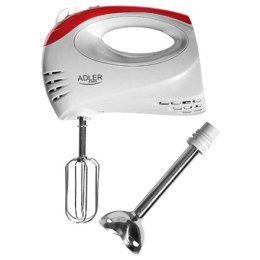 Adler Mikser Ręczny Adler AD 4212 o Mocy 300 W z 5 Prędkościami + Tryb Turbo - Biały