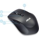 Asus Asus | Bezprzewodowa mysz optyczna | WT425 | bezprzewodowa | Czarny