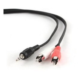 Cablexpert Kabel audio Cablexpert | Męski | RCA x 2 | Minijack stereo 3.5 mm | 1.5 m | Gwarancja: 12 miesięcy