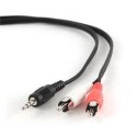 Cablexpert Przewód audio Cablexpert | Męskie | RCA x 2 | Minijack stereo 3,5 mm | Długość 2,5 m. Gwarancja producenta: 24 miesiące.