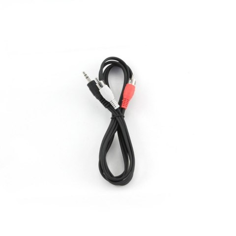 Cablexpert Przewód audio Cablexpert | Męskie | RCA x 2 | Minijack stereo 3,5 mm | Długość 2,5 m. Gwarancja producenta: 24 miesiące.