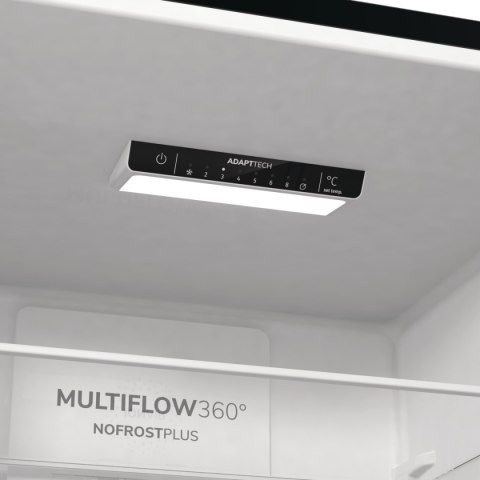 Gorenje Gorenje | Refrigerator | NRK6202EBXL4 | Energy efficiency class E | Free standing | Combi | Height 200 cm | No Frost system | Fr