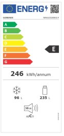 Gorenje Gorenje | Refrigerator | NRK6202EBXL4 | Energy efficiency class E | Free standing | Combi | Height 200 cm | No Frost system | Fr