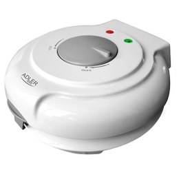 Adler Adler | AD 3038 | Gofrownica | 1500 W | Ilość ciasta 1 | Rożek lodowy | Biały