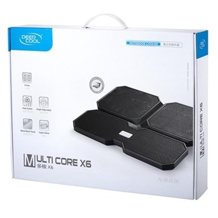 Deepcool Deepcool | Multicore x6 | Notebook cooler up to 15.6" | Black | 380X295X24mm mm | 900g g