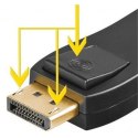 Goobay Adapter wideo Goobay | 19-pinowe HDMI typu A | żeńskie | 20-pinowe DisplayPort | męskie