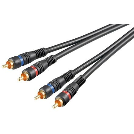 Goobay Goobay | Kabel audio | Wtyk | RCA | RCA | Czarny | 1,5 m