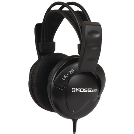 Koss Koss | UR20 | Słuchawki DJ Style | Przewodowe | Nauszne | Z redukcją szumów | Czarne