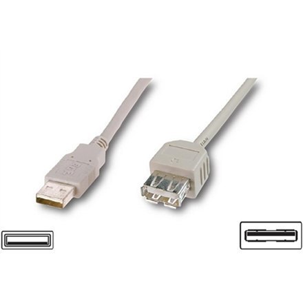Logilink Logilink | Przedłużacz USB | Żeńskie | 4-pinowe USB typu A | Męskie | 4-pinowe USB typu A | 3 m
