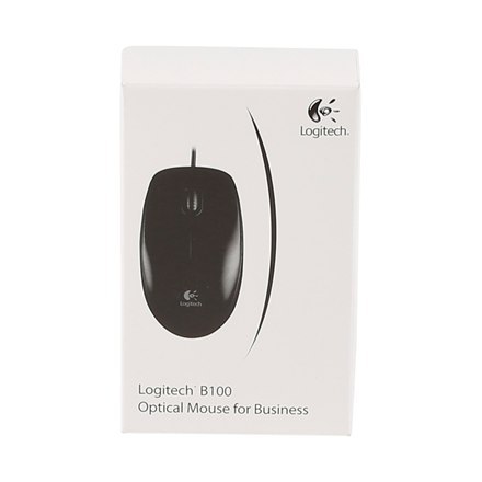 Logitech Logitech | Myszka | B100 | Przewodowa | Czarna
