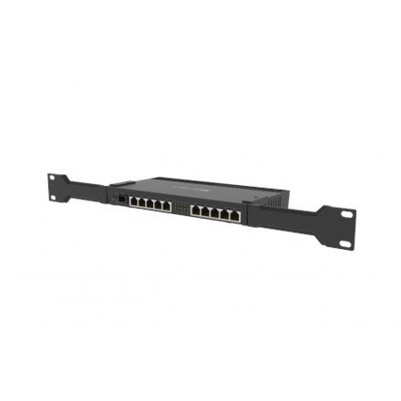 MikroTik Mikrotik Wired Ethernet Router RB4011iGS+RM, Quad-core 1.4Ghz CPU, 1GB RAM, 512 MB, 1xSFP+, 1xSerial console port, PCB Temperatu