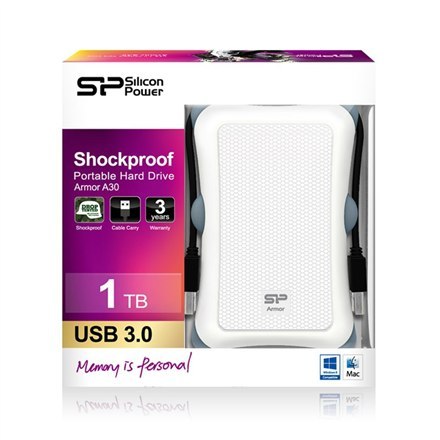 Silicon Power Silicon Power | Armor A30 1TB | 1000 GB | 2.5 " | USB 3.1 | Biały