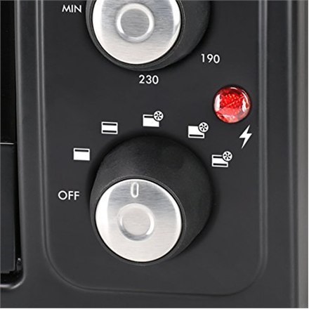 Tristar Tristar | Zintegrowany zegar | Mini piekarnik elektryczny | OV-1443 | 38 L | Blat | 3100 W | Czarny