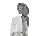 Adler Adler | Czajnik | AD 1286 | Standard | 2200 W | 2 L | Plastik/szkło | Podstawa obrotowa 360° | Szary/przezroczysty