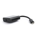 Cablexpert Adapter wideo Cablexpert | 19-pinowe HDMI typu A | żeńskie | 24-pinowe USB-C | męskie | czarne | 0,15 m