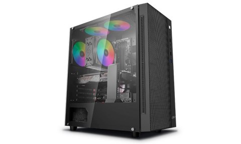 Deepcool Deepcool | MATREXX 55 MESH | Okno boczne | Czarny | E-ATX | Zasilacz w zestawie Nie | ATX PS2 （Długość mniejsza niż 170 mm)
