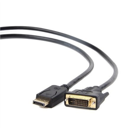 Gembird Cablexpert | CC-DPM-DVIM | Kabel Display | Męski | 24+1 pin cyfrowy DVI | Męski | 20 pin DisplayPort | 1.8 m | Czarny