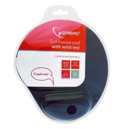 Gembird Gembird | MP-GEL-B Żelowa podkładka pod mysz z podpórką pod nadgarstek, niebieska | Żelowa podkładka pod mysz | Niebieska