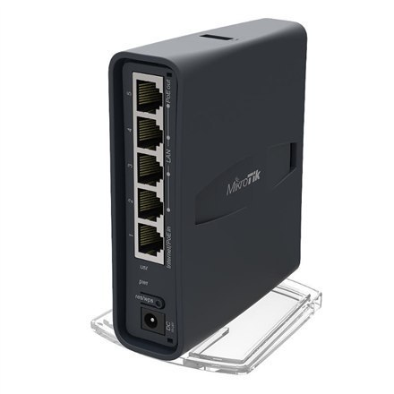 MikroTik MikroTik | Access Point | RB952Ui-5ac2nD-TC | 802.11ac | 867 Mbit/s | 10/100 Mbit/s | Ethernet LAN (RJ-45) portów 5 | Mesh Suppo