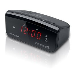 Muse Muse | M-12CR | Funkcja alarmu | Czarny | Zegar radiowy PLL