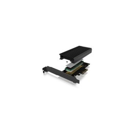 Raidsonic Icy Box IB-PCI214M2-HSL Karta rozszerzeń PCIe Raidsonic | ICY BOX | Karta PCIe z gniazdem M.2 M-Key dla jednego dysku M.2 NVMe S